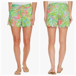 Lilly Pulitzer Buttercup Scalloped Short 5” Inseam Size 12 Like Nee